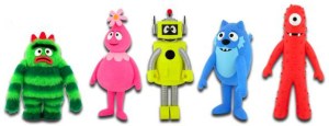 Here's The Gang. From left to right...Broobie, Foofa, Plex, Toodee, Muno