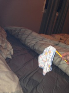 Dirty underwear in MY bed